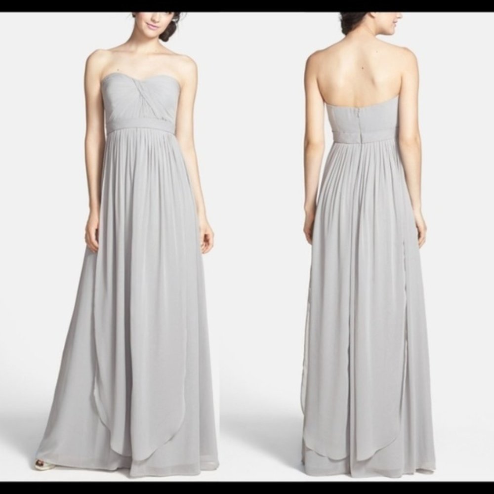 Jenny Yoo Aidan Gown Earl Gray (Light Gray) (Size 0)